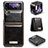 Funda Bumper Lujo Cuero y Plastico Mate Carcasa CS1 para Samsung Galaxy Z Flip3 5G