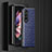 Funda Bumper Lujo Cuero y Plastico Mate Carcasa H03 para Samsung Galaxy Z Fold3 5G