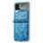 Funda Bumper Lujo Cuero y Plastico Mate Carcasa H07 para Samsung Galaxy Z Flip4 5G
