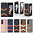 Funda Bumper Lujo Cuero y Plastico Mate Carcasa H09 para Samsung Galaxy Z Fold4 5G