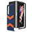 Funda Bumper Lujo Cuero y Plastico Mate Carcasa H09 para Samsung Galaxy Z Fold4 5G