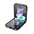 Funda Bumper Lujo Cuero y Plastico Mate Carcasa LC1 para Samsung Galaxy Z Flip4 5G