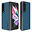 Funda Bumper Lujo Cuero y Plastico Mate Carcasa LC1 para Samsung Galaxy Z Fold3 5G