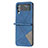 Funda Bumper Lujo Cuero y Plastico Mate Carcasa para Samsung Galaxy Z Flip4 5G