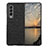 Funda Bumper Lujo Cuero y Plastico Mate Carcasa R01 para Samsung Galaxy Z Fold3 5G