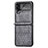 Funda Bumper Lujo Cuero y Plastico Mate Carcasa R02 para Samsung Galaxy Z Flip4 5G