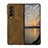 Funda Bumper Lujo Cuero y Plastico Mate Carcasa R02 para Samsung Galaxy Z Fold3 5G
