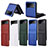 Funda Bumper Lujo Cuero y Plastico Mate Carcasa R03 para Samsung Galaxy Z Flip3 5G