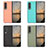 Funda Bumper Lujo Cuero y Plastico Mate Carcasa R04 para Samsung Galaxy Z Fold3 5G