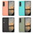 Funda Bumper Lujo Cuero y Plastico Mate Carcasa R04 para Samsung Galaxy Z Fold4 5G