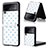 Funda Bumper Lujo Cuero y Plastico Mate Carcasa R07 para Samsung Galaxy Z Flip3 5G