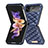 Funda Bumper Lujo Cuero y Plastico Mate Carcasa S02 para Samsung Galaxy Z Flip4 5G