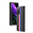 Funda Bumper Lujo Cuero y Plastico Mate Carcasa S02 para Samsung Galaxy Z Fold2 5G Negro