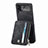 Funda Bumper Lujo Cuero y Plastico Mate Carcasa S06 para Samsung Galaxy Z Flip4 5G