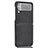 Funda Bumper Lujo Cuero y Plastico Mate Carcasa T04 para Samsung Galaxy Z Flip4 5G