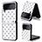 Funda Bumper Lujo Cuero y Plastico Mate Carcasa T06 para Samsung Galaxy Z Flip4 5G
