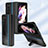 Funda Bumper Lujo Cuero y Plastico Mate Carcasa Z02 para Samsung Galaxy Z Fold2 5G
