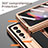 Funda Bumper Lujo Cuero y Plastico Mate Carcasa ZL2 para Samsung Galaxy Z Fold3 5G