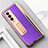 Funda Bumper Lujo Cuero y Plastico Mate Carcasa ZL5 para Samsung Galaxy Z Fold4 5G