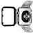 Funda Bumper Lujo Marco de Aluminio C01 para Apple iWatch 2 38mm Negro