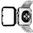 Funda Bumper Lujo Marco de Aluminio C01 para Apple iWatch 3 42mm Negro