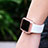 Funda Bumper Lujo Marco de Aluminio C03 para Apple iWatch 2 42mm Rosa