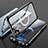 Funda Bumper Lujo Marco de Aluminio Espejo 360 Grados Carcasa con Mag-Safe Magnetic para Apple iPhone 14 Pro Max