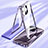 Funda Bumper Lujo Marco de Aluminio Espejo 360 Grados Carcasa LK2 para Apple iPhone 13