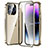 Funda Bumper Lujo Marco de Aluminio Espejo 360 Grados Carcasa LO1 para Apple iPhone 14 Pro