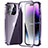 Funda Bumper Lujo Marco de Aluminio Espejo 360 Grados Carcasa LO1 para Apple iPhone 14 Pro