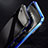 Funda Bumper Lujo Marco de Aluminio Espejo 360 Grados Carcasa M01 para Apple iPhone SE3 ((2022))