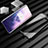 Funda Bumper Lujo Marco de Aluminio Espejo 360 Grados Carcasa M01 para OnePlus 7T Pro