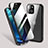Funda Bumper Lujo Marco de Aluminio Espejo 360 Grados Carcasa M02 para Apple iPhone 13 Mini