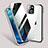 Funda Bumper Lujo Marco de Aluminio Espejo 360 Grados Carcasa M02 para Apple iPhone 14 Plus