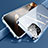 Funda Bumper Lujo Marco de Aluminio Espejo 360 Grados Carcasa M05 para Apple iPhone 14 Pro