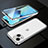 Funda Bumper Lujo Marco de Aluminio Espejo 360 Grados Carcasa M10 para Apple iPhone 13 Mini