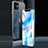 Funda Bumper Lujo Marco de Aluminio Espejo 360 Grados Carcasa N01 para Apple iPhone 12 Mini