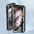 Funda Bumper Lujo Marco de Aluminio Espejo 360 Grados Carcasa P03 para Samsung Galaxy Z Fold3 5G