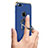 Funda Bumper Lujo Marco de Metal y Plastico Carcasa con Anillo de dedo Soporte A08 para Apple iPhone 8 Plus