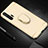 Funda Bumper Lujo Marco de Metal y Plastico Carcasa con Anillo de dedo Soporte T01 para Huawei Honor 20 Pro