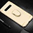 Funda Bumper Lujo Marco de Metal y Plastico Carcasa con Anillo de dedo Soporte T01 para Samsung Galaxy S10 Plus