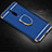 Funda Bumper Lujo Marco de Metal y Plastico Carcasa con Anillo de dedo Soporte T01 para Xiaomi Redmi K20 Pro