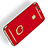 Funda Bumper Lujo Marco de Metal y Plastico con Anillo de dedo Soporte A03 para Huawei P9 Rojo