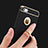 Funda Bumper Lujo Marco de Metal y Plastico con Anillo de dedo Soporte para Apple iPhone 5 Negro