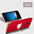Funda Bumper Lujo Marco de Metal y Plastico con Anillo de dedo Soporte para Huawei G10 Rojo