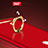 Funda Bumper Lujo Marco de Metal y Plastico con Anillo de dedo Soporte para Huawei Honor 8 Rojo