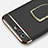 Funda Bumper Lujo Marco de Metal y Plastico con Anillo de dedo Soporte para Huawei Honor 9 Premium Negro