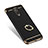 Funda Bumper Lujo Marco de Metal y Plastico con Anillo de dedo Soporte para Samsung Galaxy C8 C710F Negro
