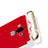 Funda Bumper Lujo Marco de Metal y Plastico con Anillo de dedo Soporte Q04 para Huawei Mate 9 Rojo