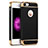 Funda Bumper Lujo Marco de Metal y Plastico para Apple iPhone 5 Negro